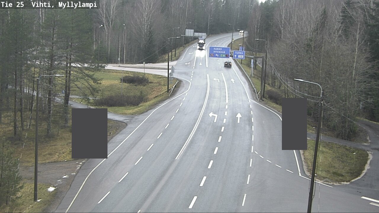 Weather Camera Image Road 25 Lohja Myllylampi, Lohja, Uusimaa