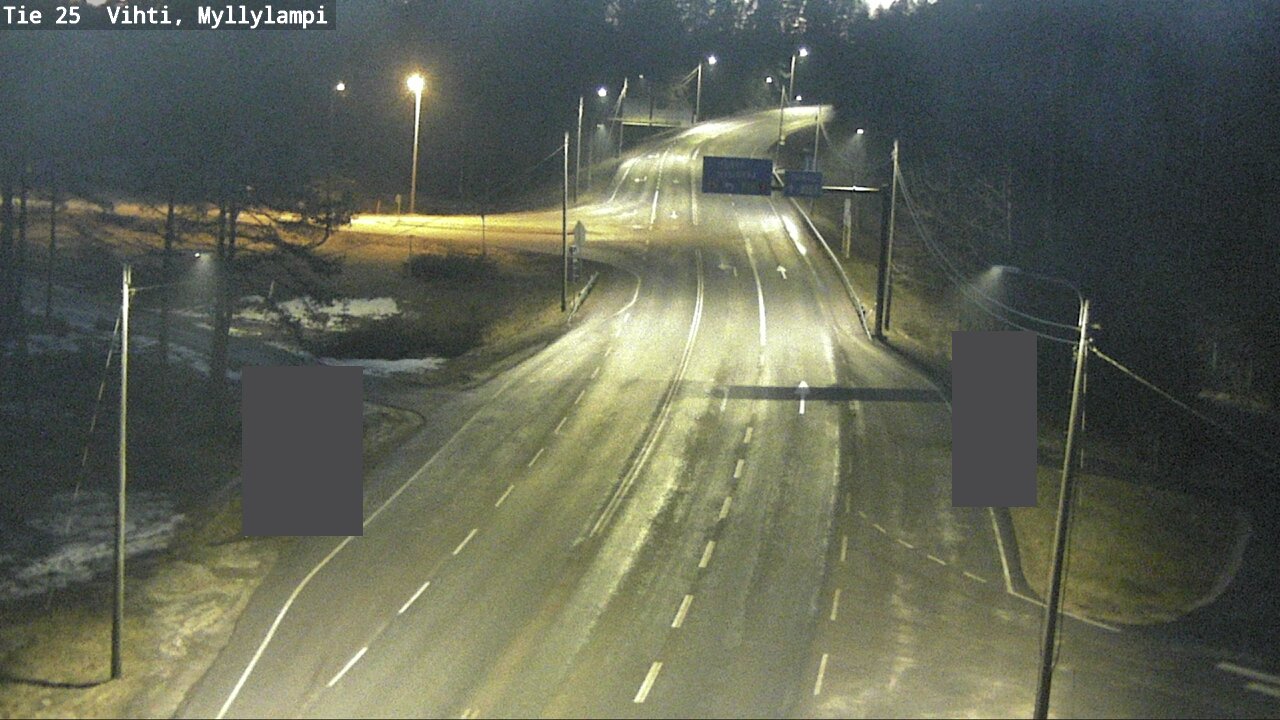 Weather Camera Image Väg 25 Lojo Myllylampi, Lohja, Uusimaa