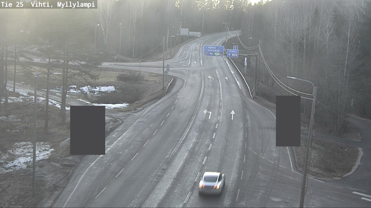 Weather Camera Image Väg 25 Lojo Myllylampi, Lohja, Uusimaa