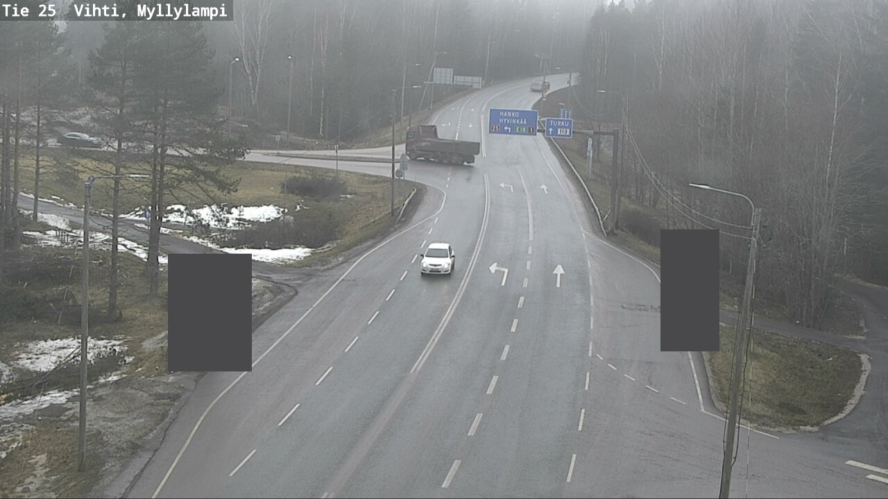 Weather Camera Image Road 25 Lohja Myllylampi, Lohja, Uusimaa