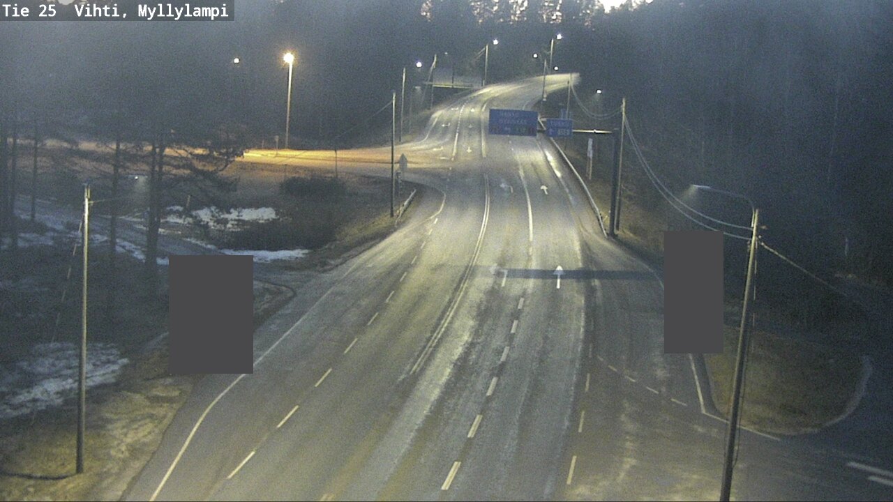 Weather Camera Image Väg 25 Lojo Myllylampi, Lohja, Uusimaa