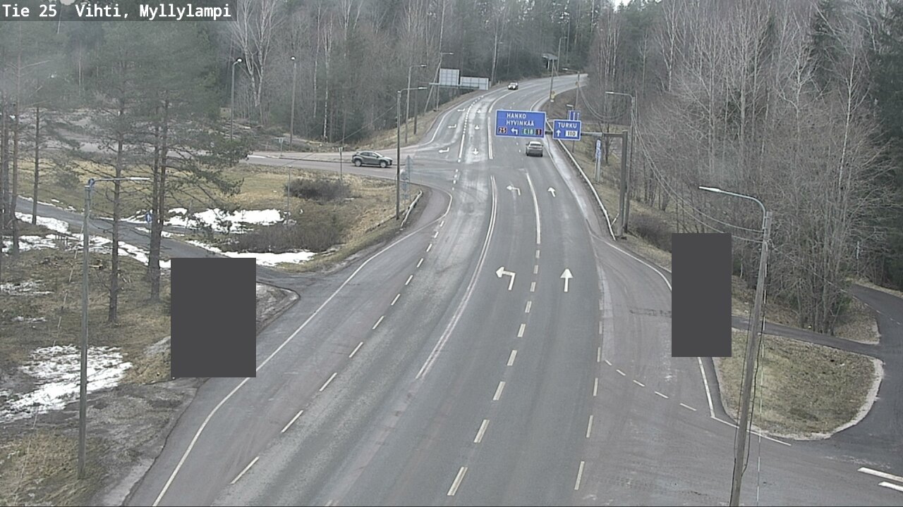 Weather Camera Image Väg 25 Lojo Myllylampi, Lohja, Uusimaa