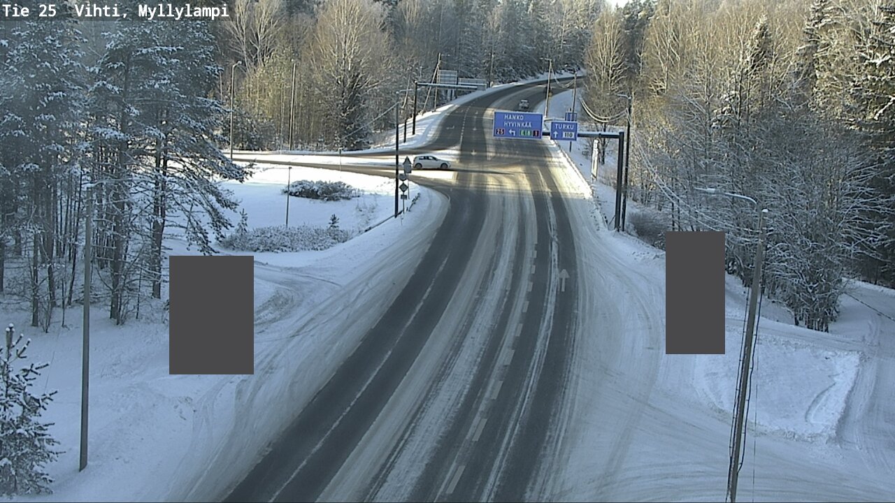 Weather Camera Image Road 25 Lohja Myllylampi, Lohja, Uusimaa