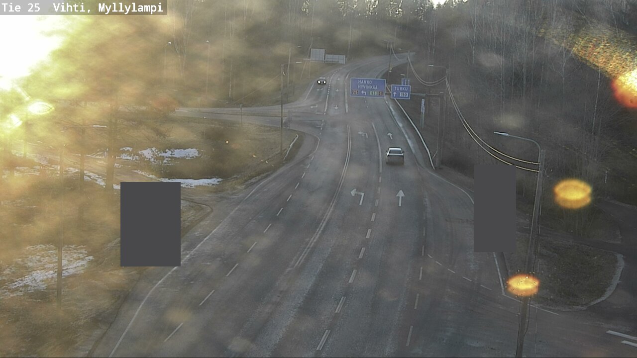 Weather Camera Image Väg 25 Lojo Myllylampi, Lohja, Uusimaa
