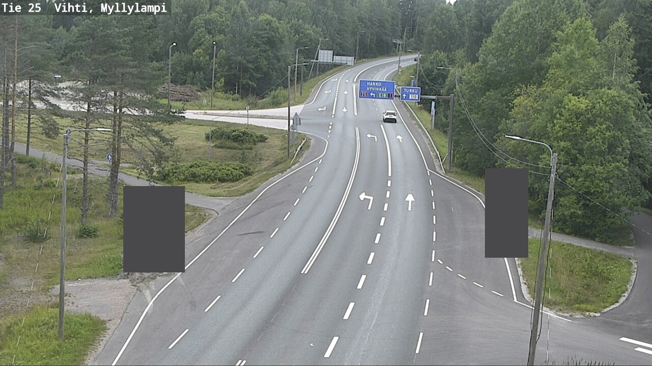 Weather Camera Image Väg 25 Lojo Myllylampi, Lohja, Uusimaa