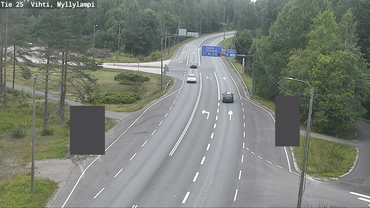 Weather Camera Image Väg 25 Lojo Myllylampi, Lohja, Uusimaa