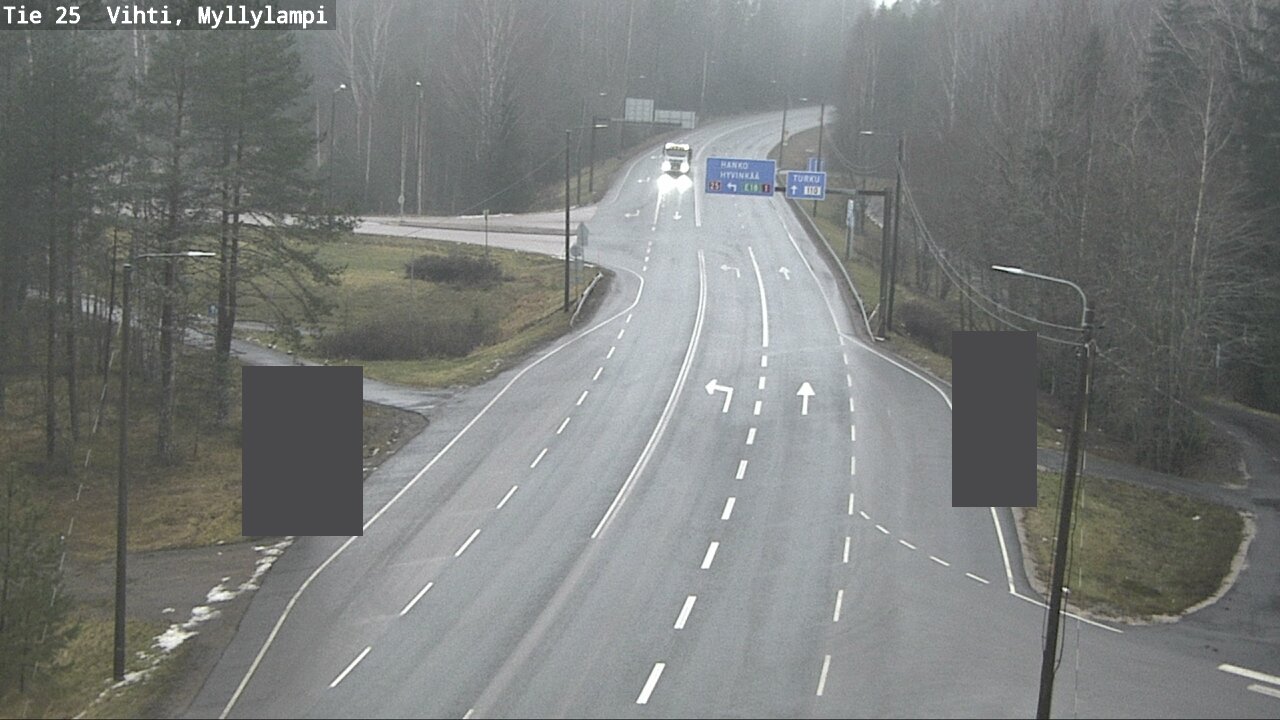 Weather Camera Image Väg 25 Lojo Myllylampi, Lohja, Uusimaa