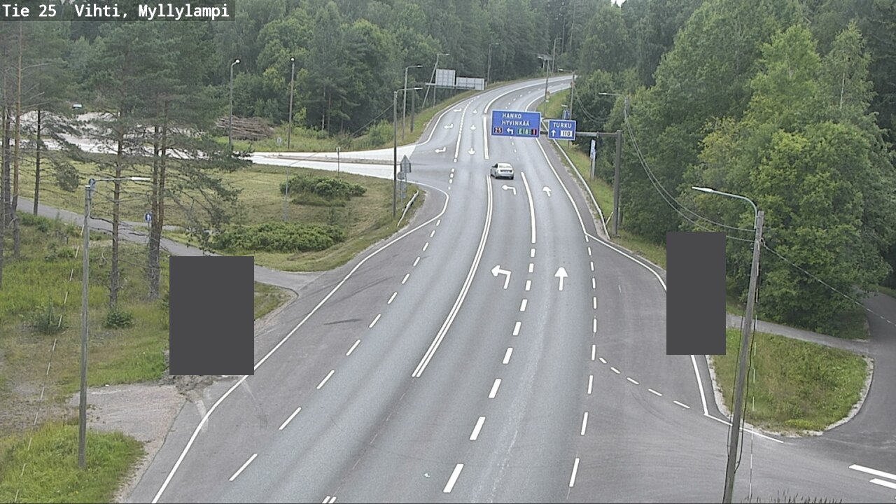 Weather Camera Image Väg 25 Lojo Myllylampi, Lohja, Uusimaa