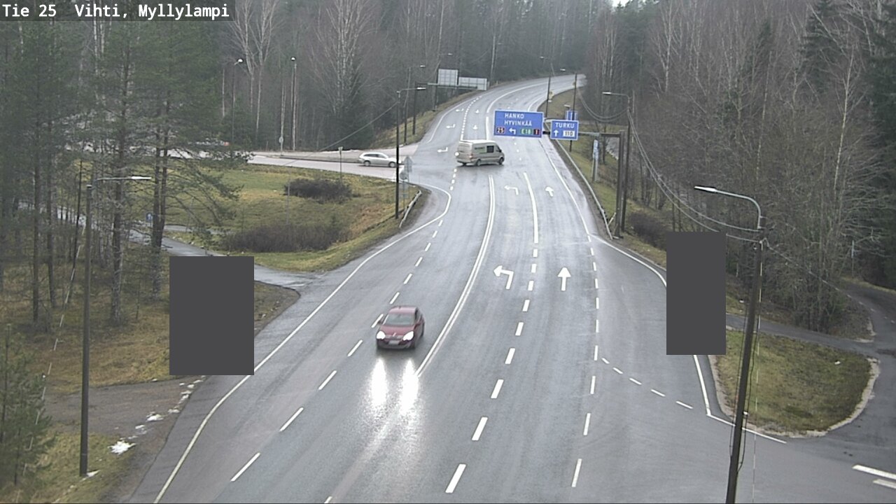 Weather Camera Image Väg 25 Lojo Myllylampi, Lohja, Uusimaa