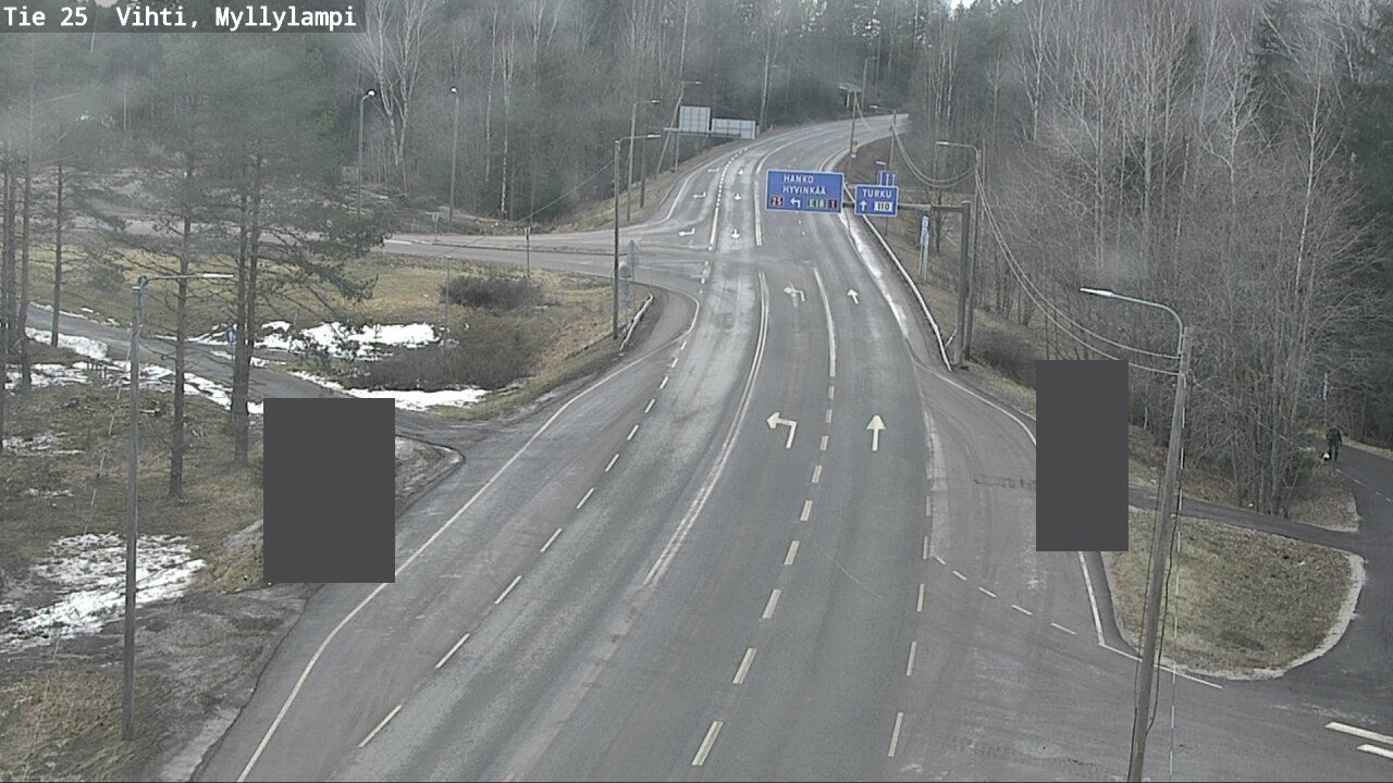 Weather Camera Image Väg 25 Lojo Myllylampi, Lohja, Uusimaa