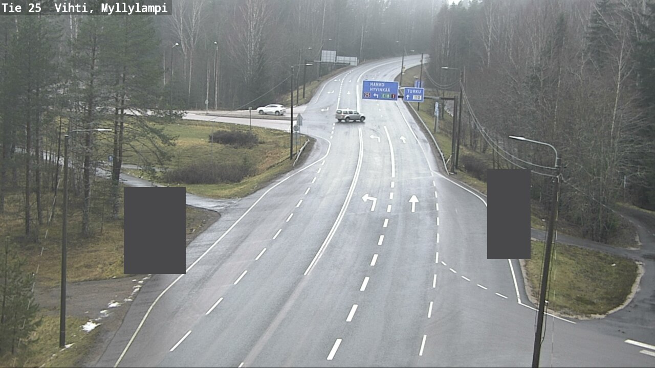 Weather Camera Image Väg 25 Lojo Myllylampi, Lohja, Uusimaa