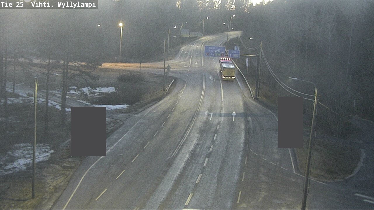 Weather Camera Image Väg 25 Lojo Myllylampi, Lohja, Uusimaa