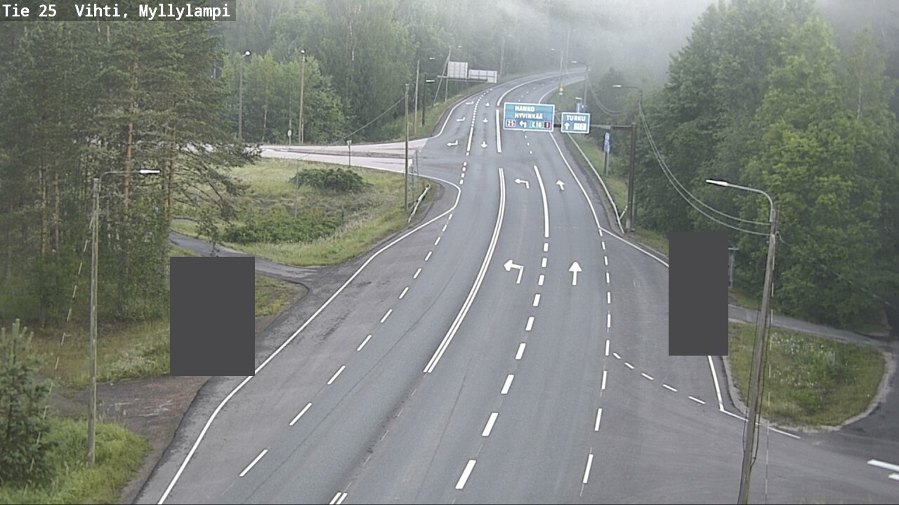 Weather Camera Image Road 25 Lohja Myllylampi, Lohja, Uusimaa