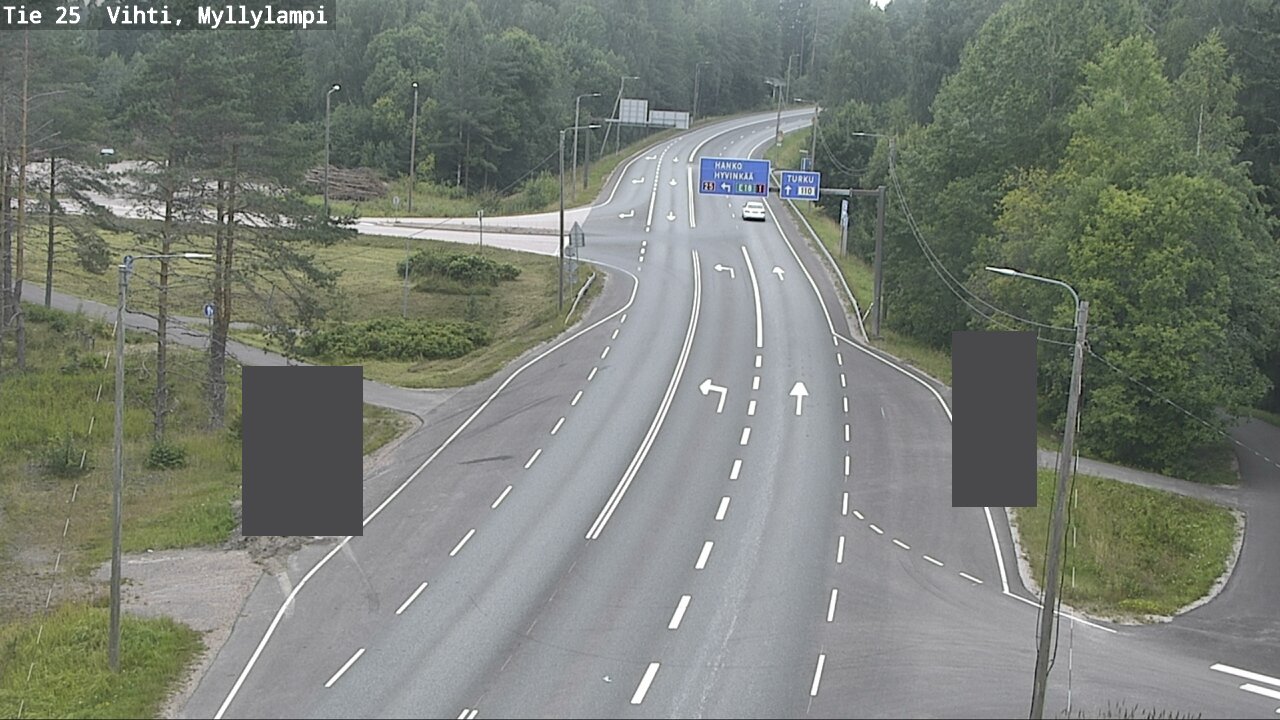 Weather Camera Image Väg 25 Lojo Myllylampi, Lohja, Uusimaa