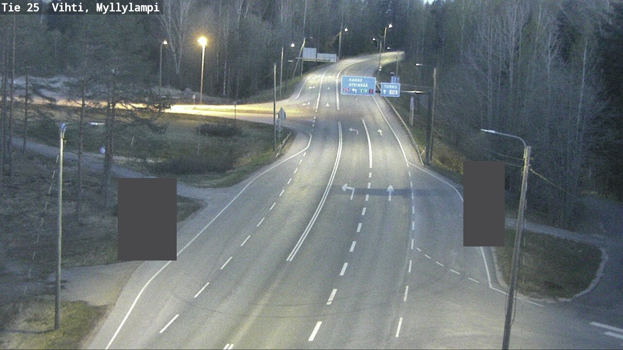 Weather Camera Image Road 25 Lohja Myllylampi, Lohja, Uusimaa