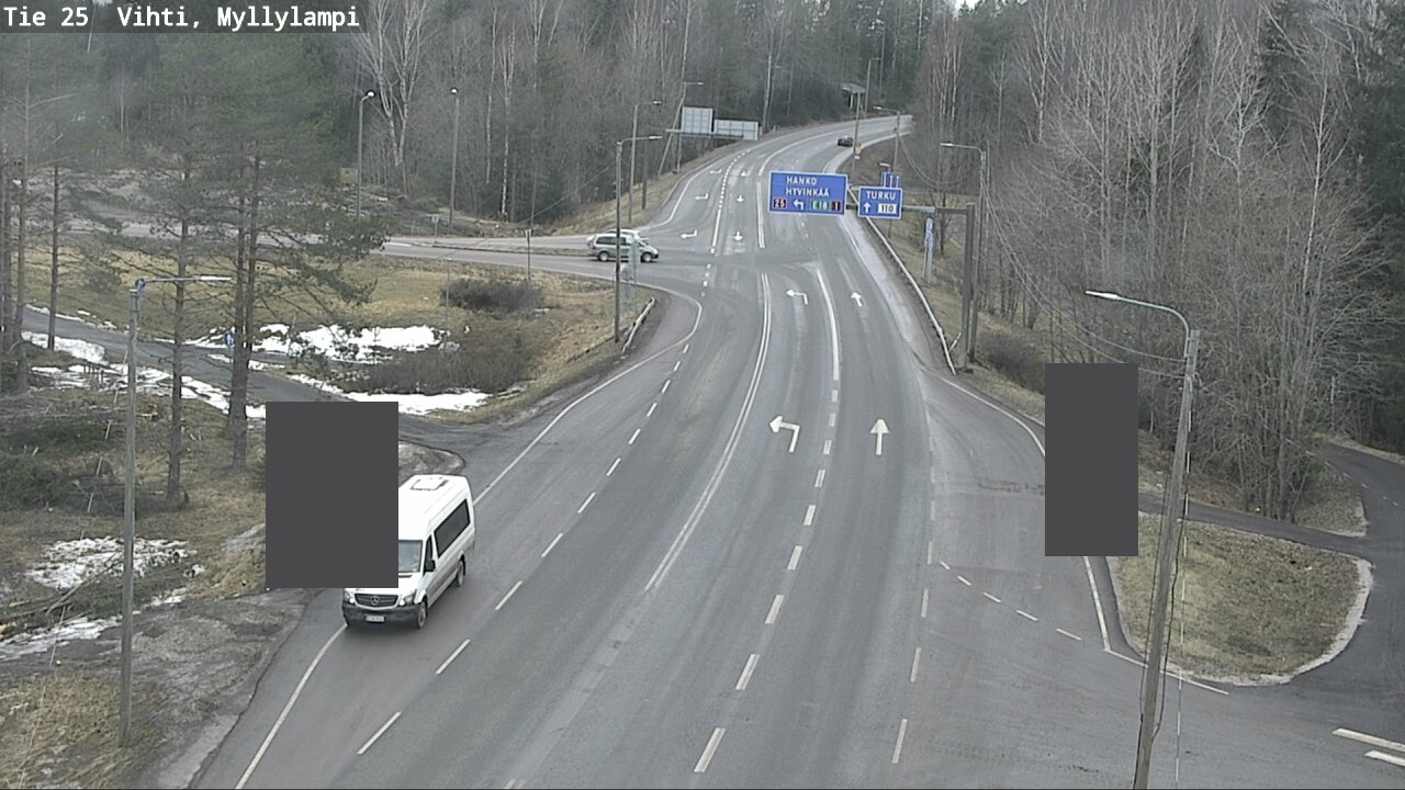 Weather Camera Image Väg 25 Lojo Myllylampi, Lohja, Uusimaa