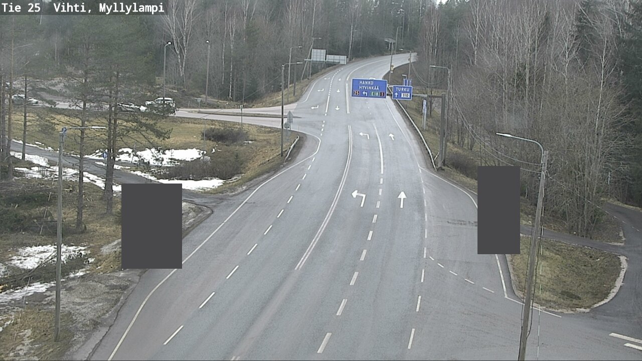 Weather Camera Image Road 25 Lohja Myllylampi, Lohja, Uusimaa