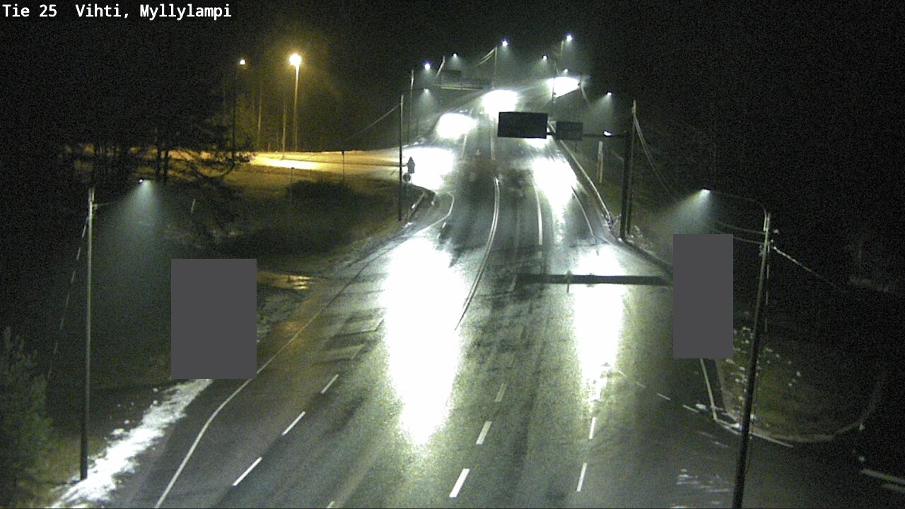 Weather Camera Image Väg 25 Lojo Myllylampi, Lohja, Uusimaa