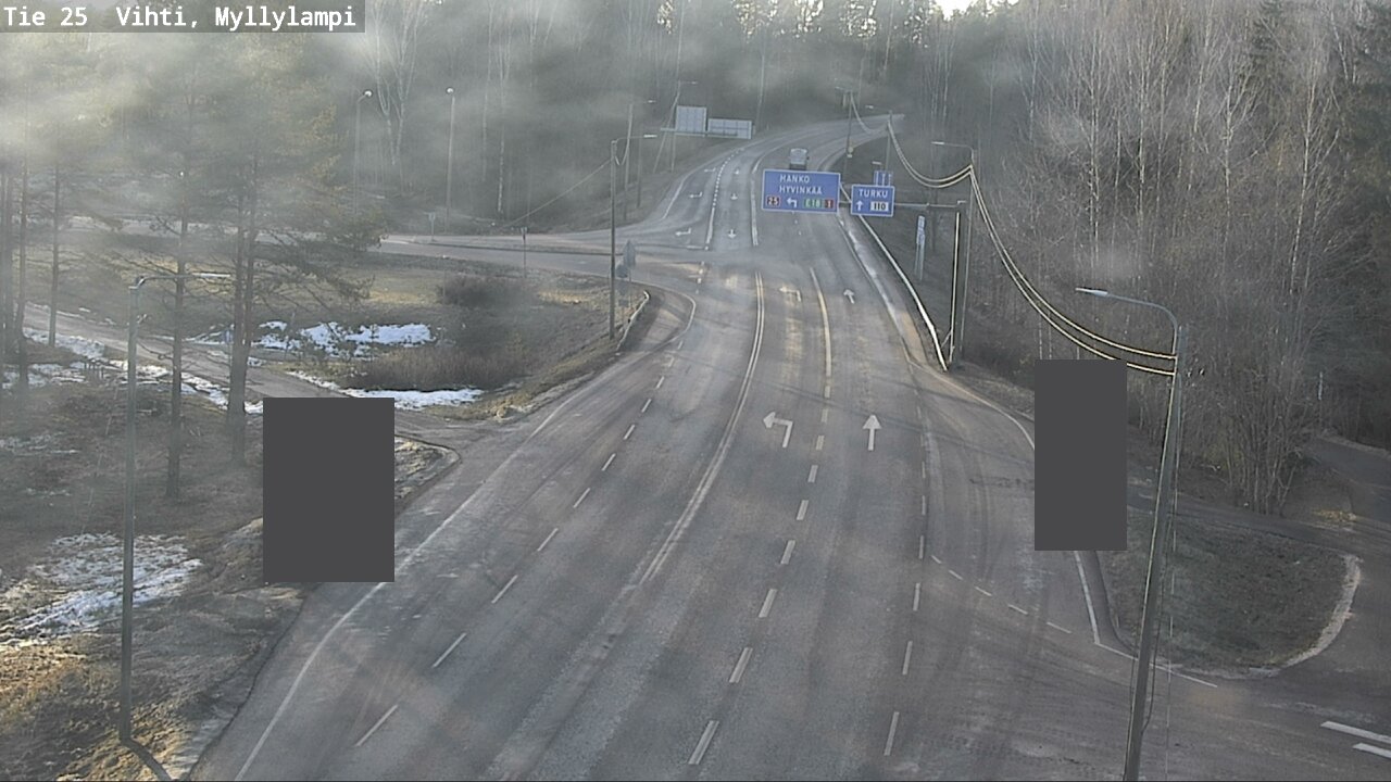 Weather Camera Image Väg 25 Lojo Myllylampi, Lohja, Uusimaa