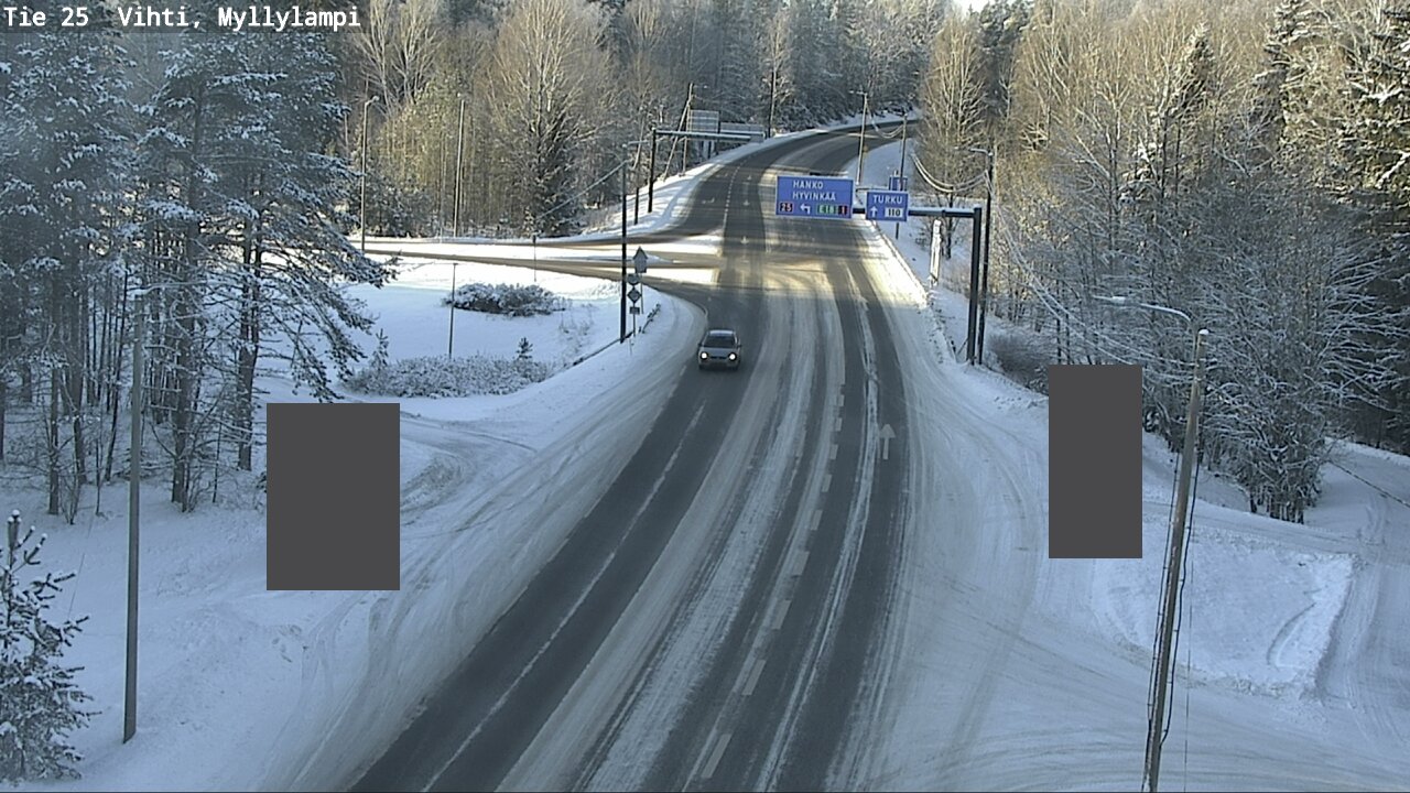 Weather Camera Image Road 25 Lohja Myllylampi, Lohja, Uusimaa