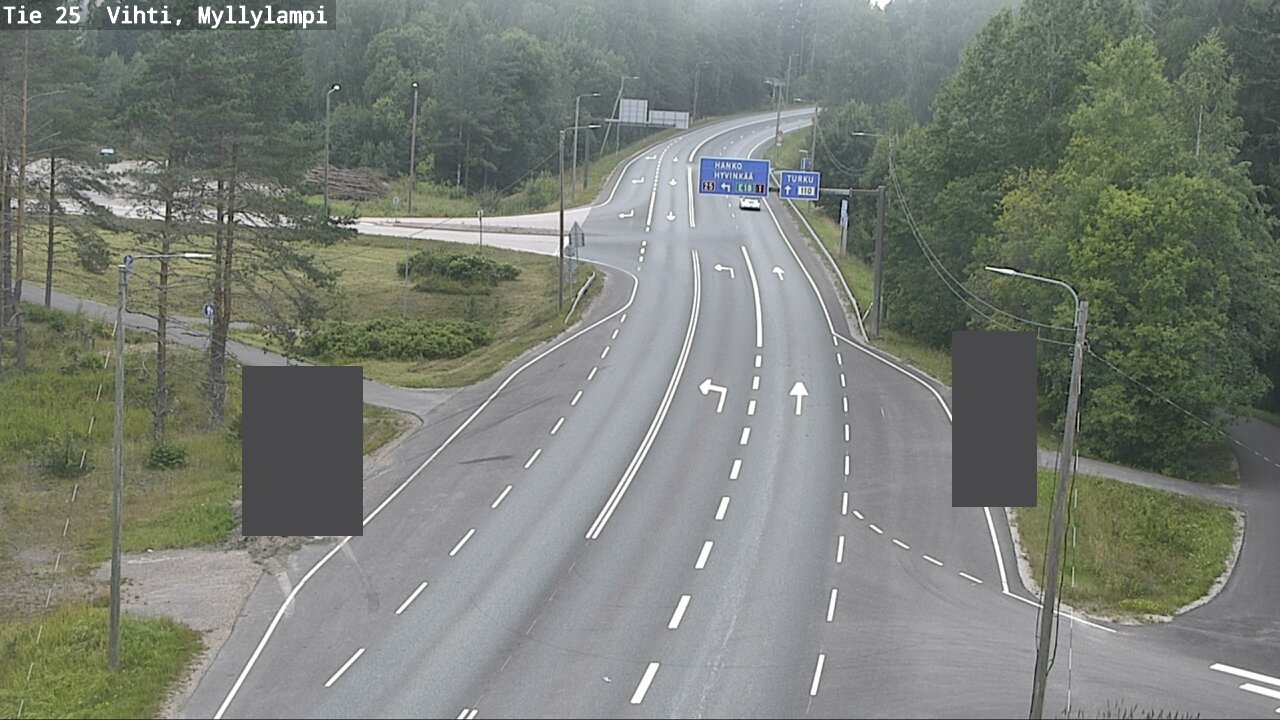 Weather Camera Image Väg 25 Lojo Myllylampi, Lohja, Uusimaa