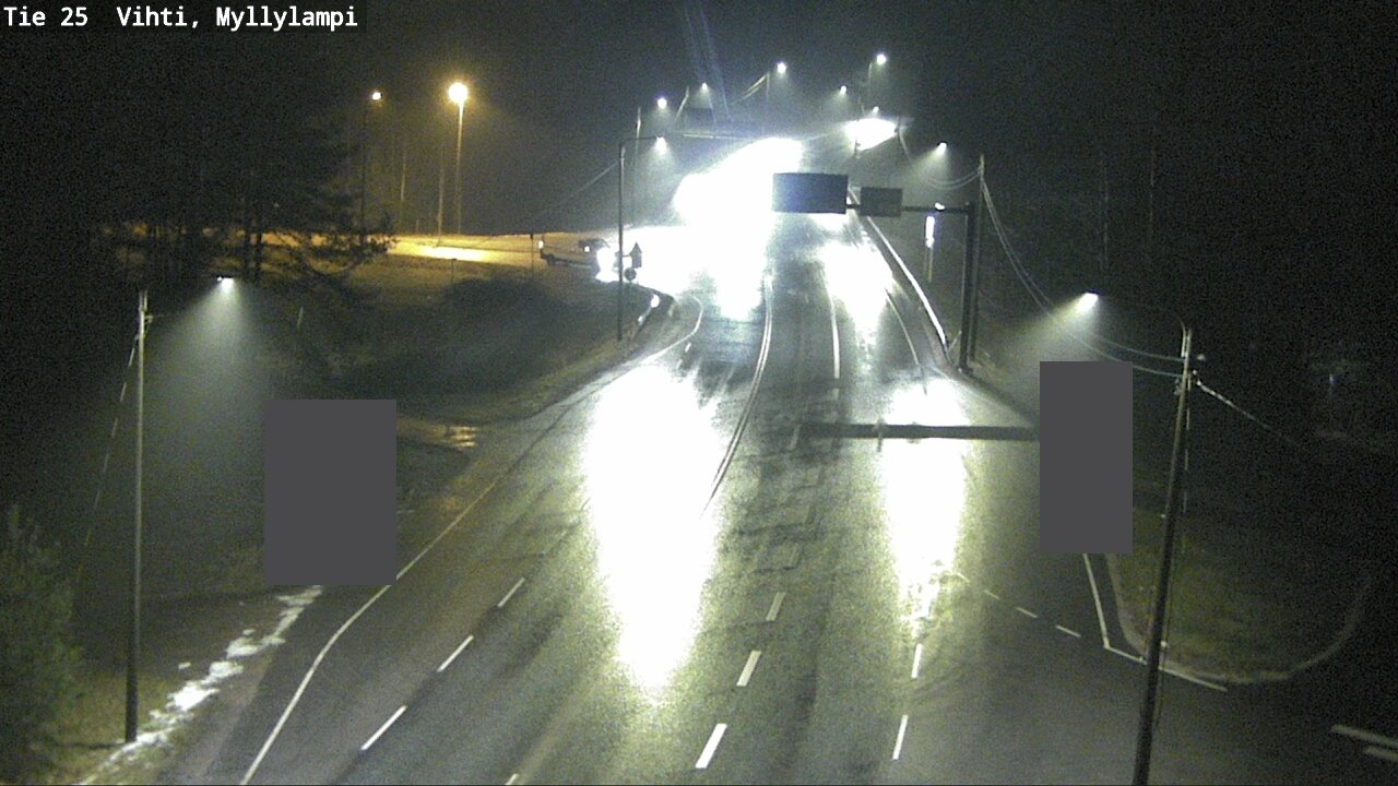 Weather Camera Image Väg 25 Lojo Myllylampi, Lohja, Uusimaa