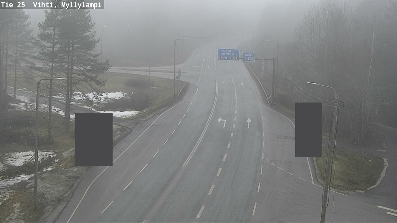 Weather Camera Image Road 25 Lohja Myllylampi, Lohja, Uusimaa