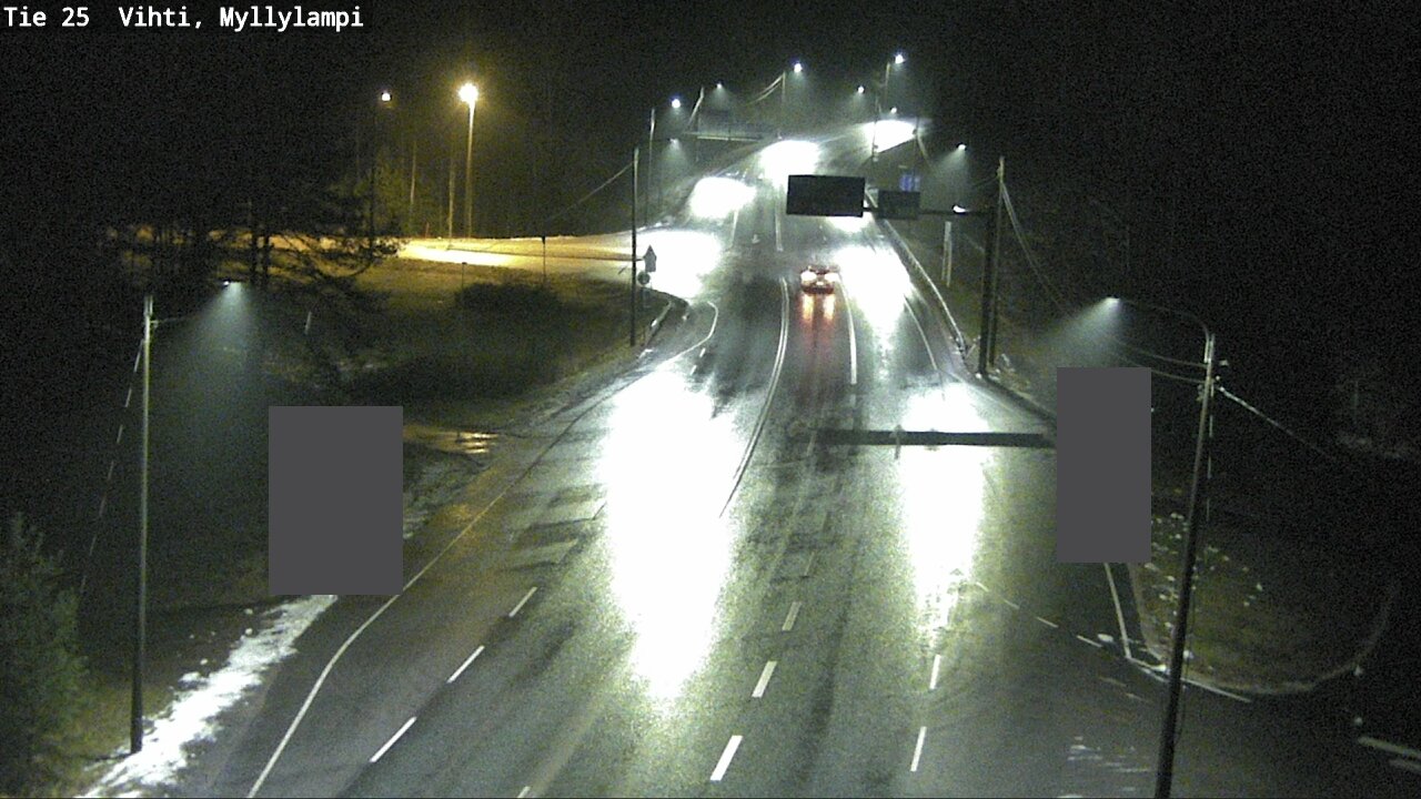 Weather Camera Image Väg 25 Lojo Myllylampi, Lohja, Uusimaa