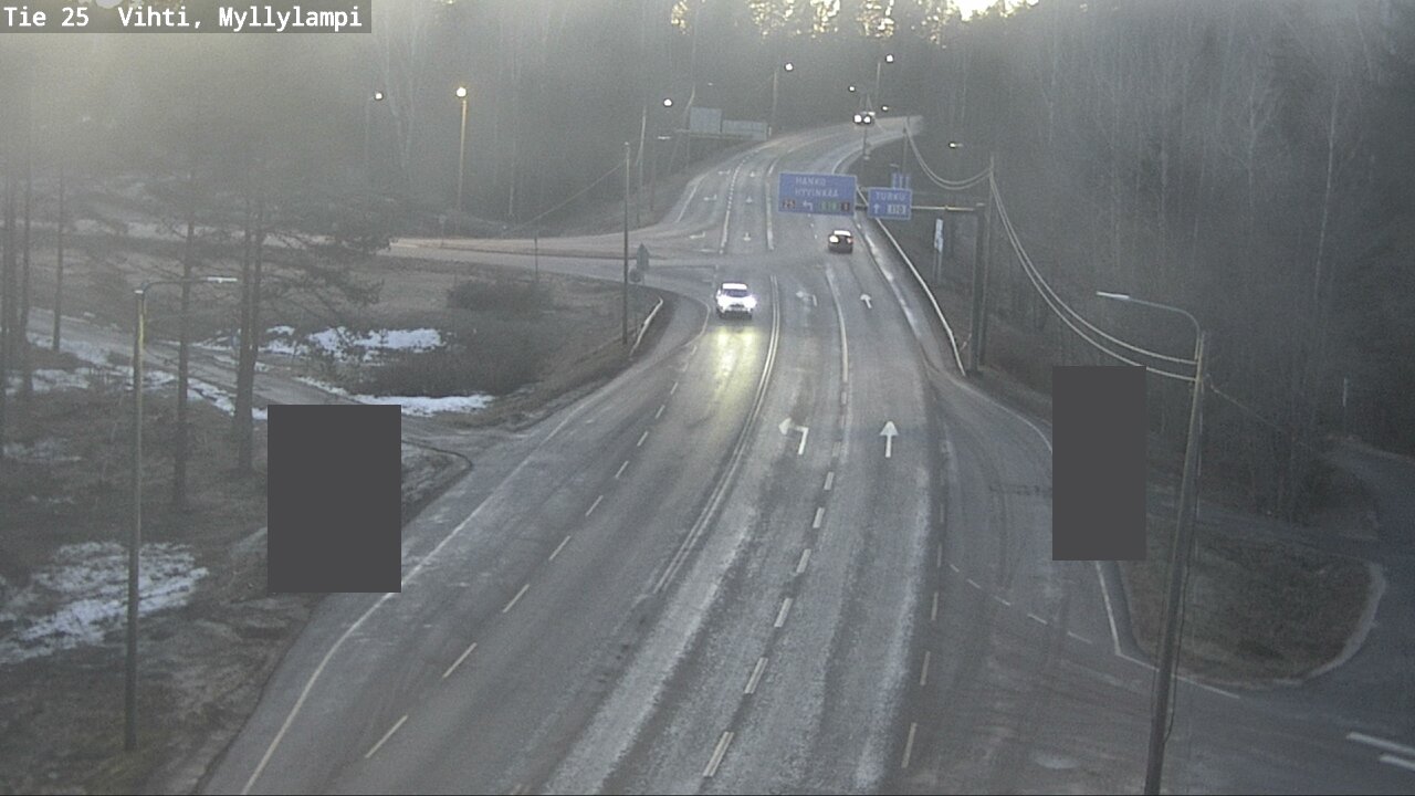 Weather Camera Image Väg 25 Lojo Myllylampi, Lohja, Uusimaa