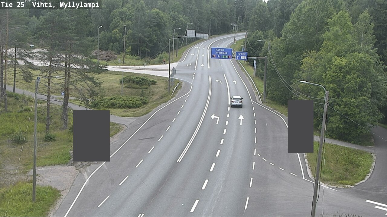 Weather Camera Image Väg 25 Lojo Myllylampi, Lohja, Uusimaa
