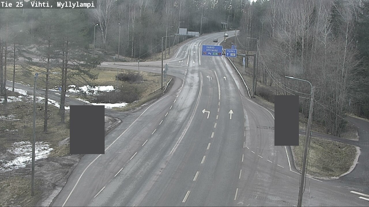 Weather Camera Image Väg 25 Lojo Myllylampi, Lohja, Uusimaa