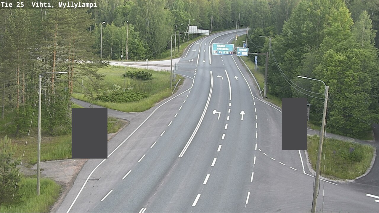 Weather Camera Image Väg 25 Lojo Myllylampi, Lohja, Uusimaa