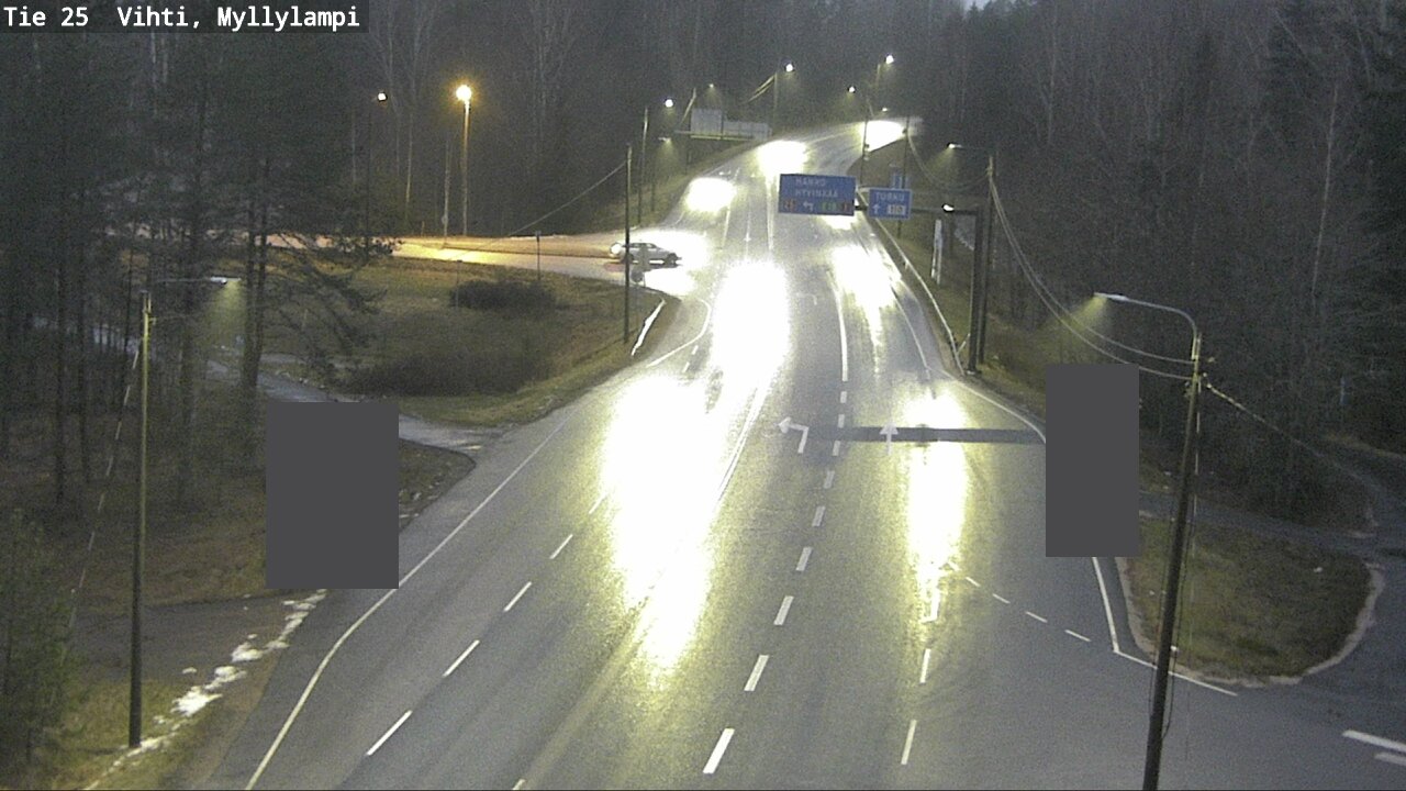 Weather Camera Image Väg 25 Lojo Myllylampi, Lohja, Uusimaa