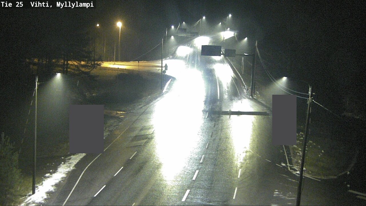 Weather Camera Image Väg 25 Lojo Myllylampi, Lohja, Uusimaa