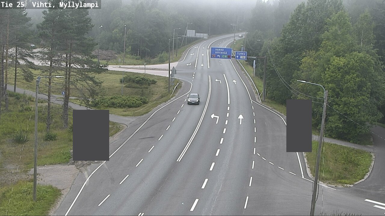 Weather Camera Image Väg 25 Lojo Myllylampi, Lohja, Uusimaa