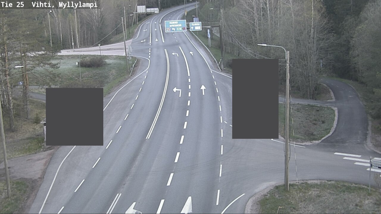 Weather Camera Image Väg 25 Lojo Myllylampi, Lohja, Uusimaa