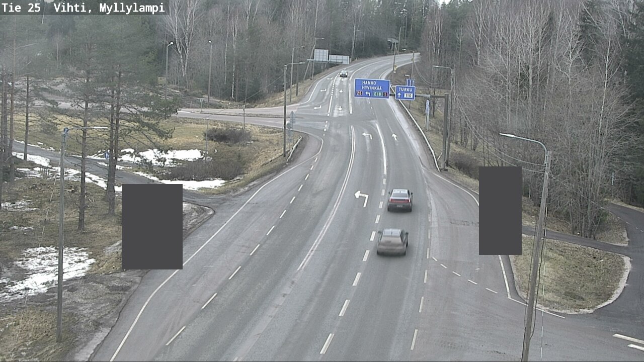 Weather Camera Image Väg 25 Lojo Myllylampi, Lohja, Uusimaa