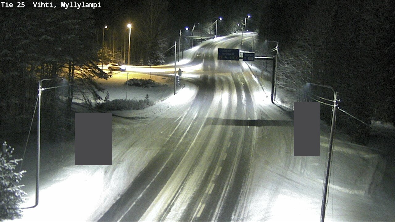 Weather Camera Image Road 25 Lohja Myllylampi, Lohja, Uusimaa