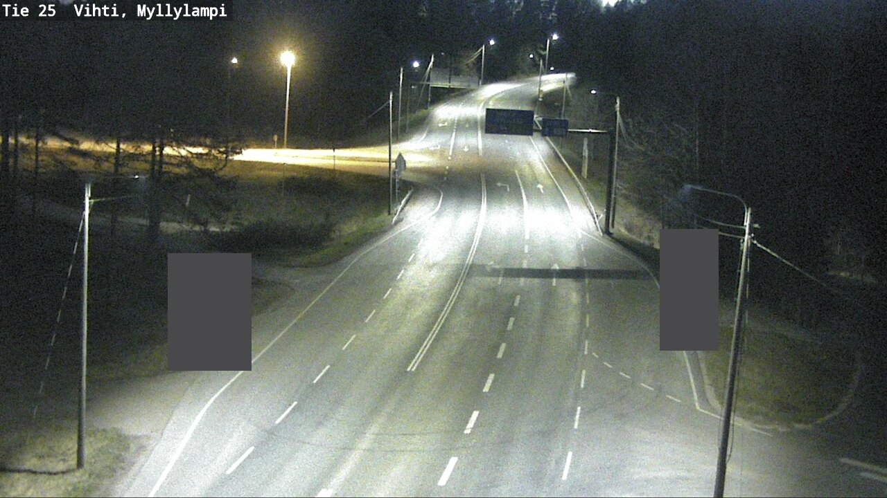 Weather Camera Image Väg 25 Lojo Myllylampi, Lohja, Uusimaa