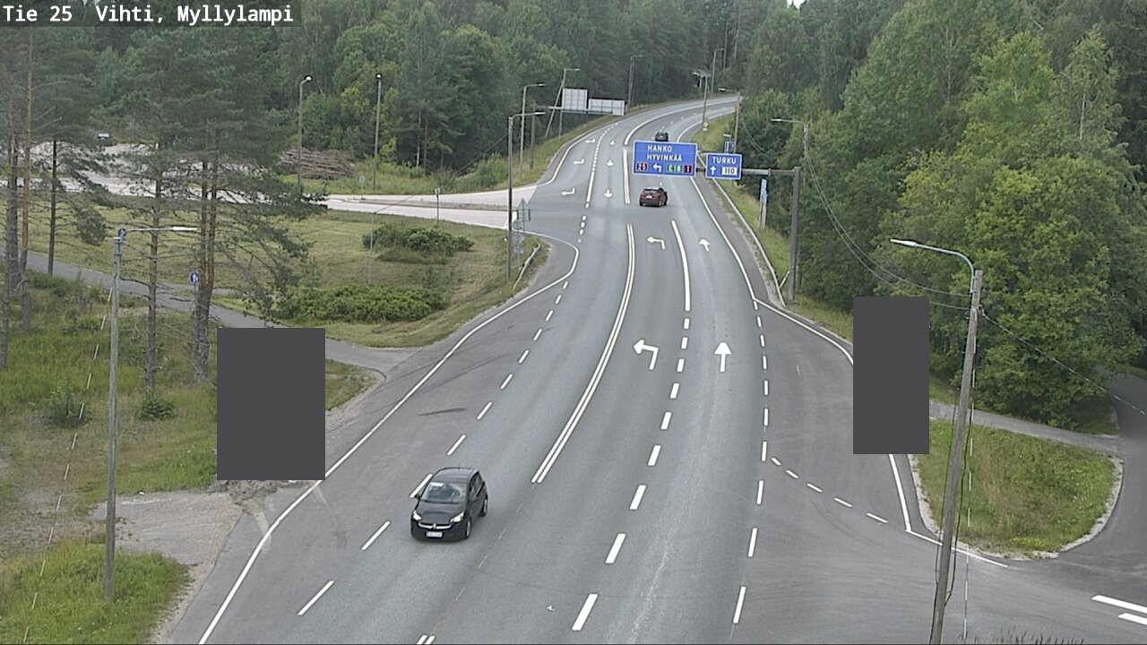 Weather Camera Image Väg 25 Lojo Myllylampi, Lohja, Uusimaa