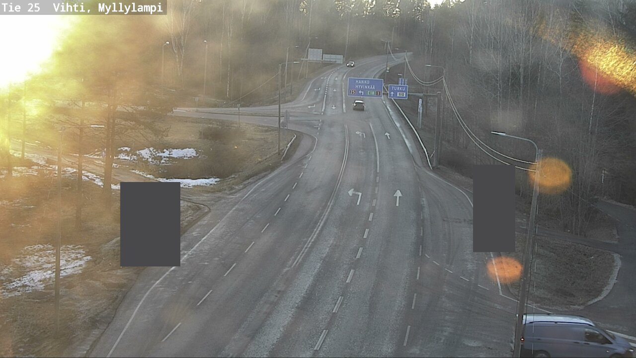 Weather Camera Image Väg 25 Lojo Myllylampi, Lohja, Uusimaa