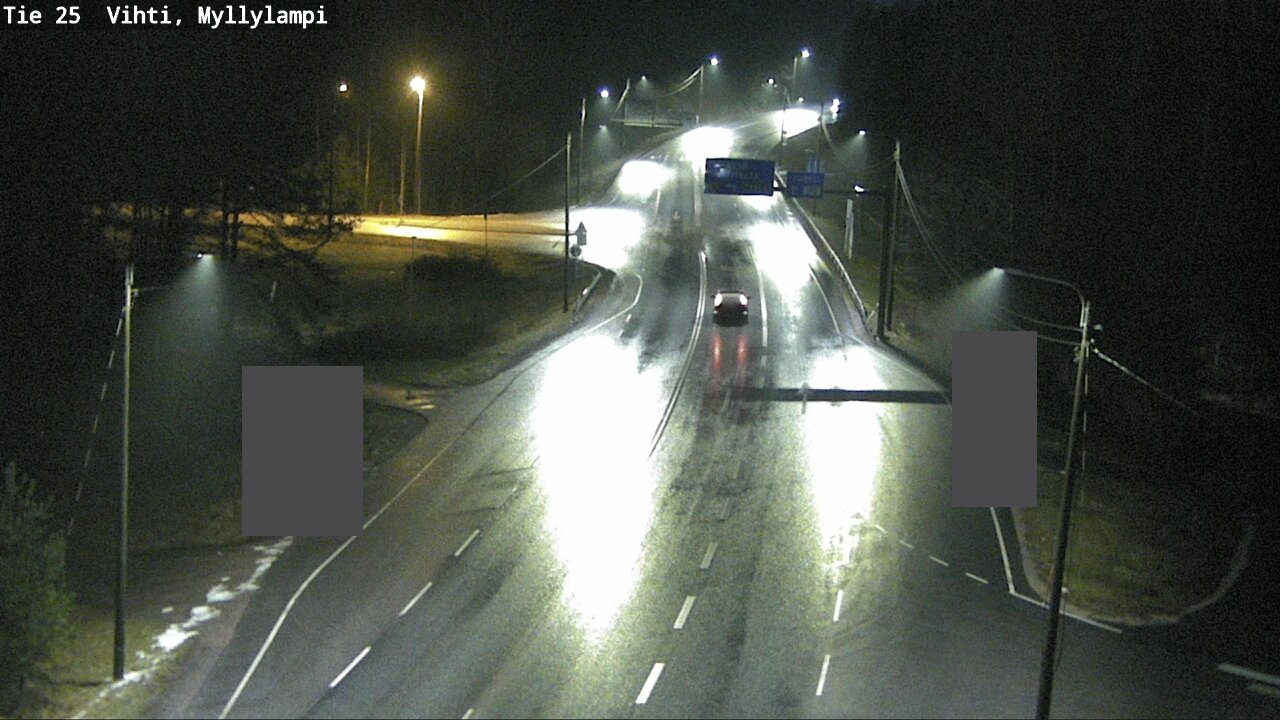 Weather Camera Image Väg 25 Lojo Myllylampi, Lohja, Uusimaa