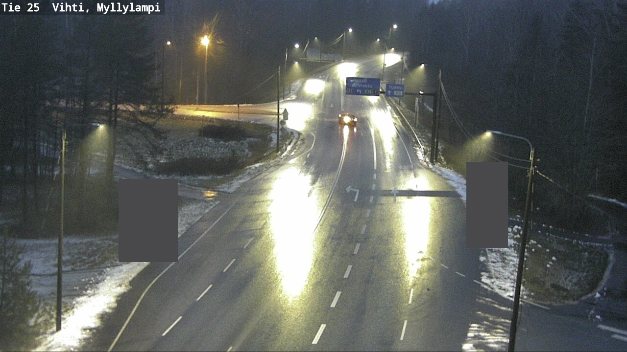 Weather Camera Image Väg 25 Lojo Myllylampi, Lohja, Uusimaa
