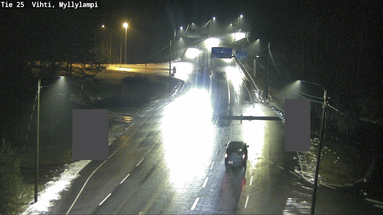 Weather Camera Image Väg 25 Lojo Myllylampi, Lohja, Uusimaa