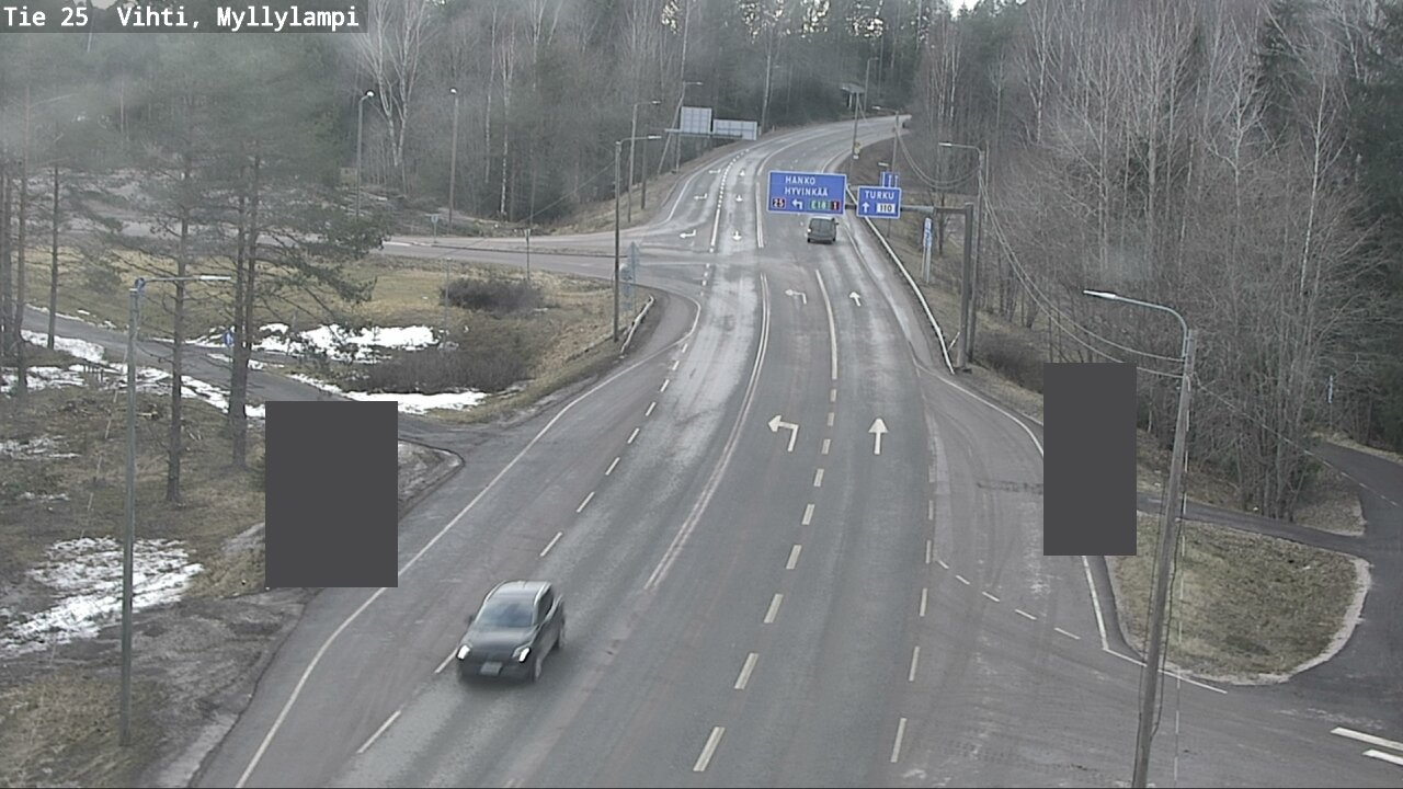 Weather Camera Image Väg 25 Lojo Myllylampi, Lohja, Uusimaa