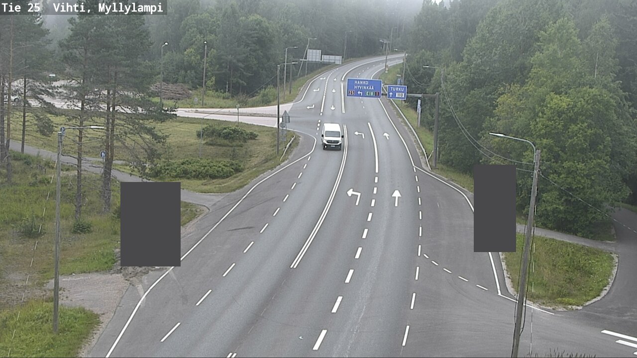 Weather Camera Image Väg 25 Lojo Myllylampi, Lohja, Uusimaa