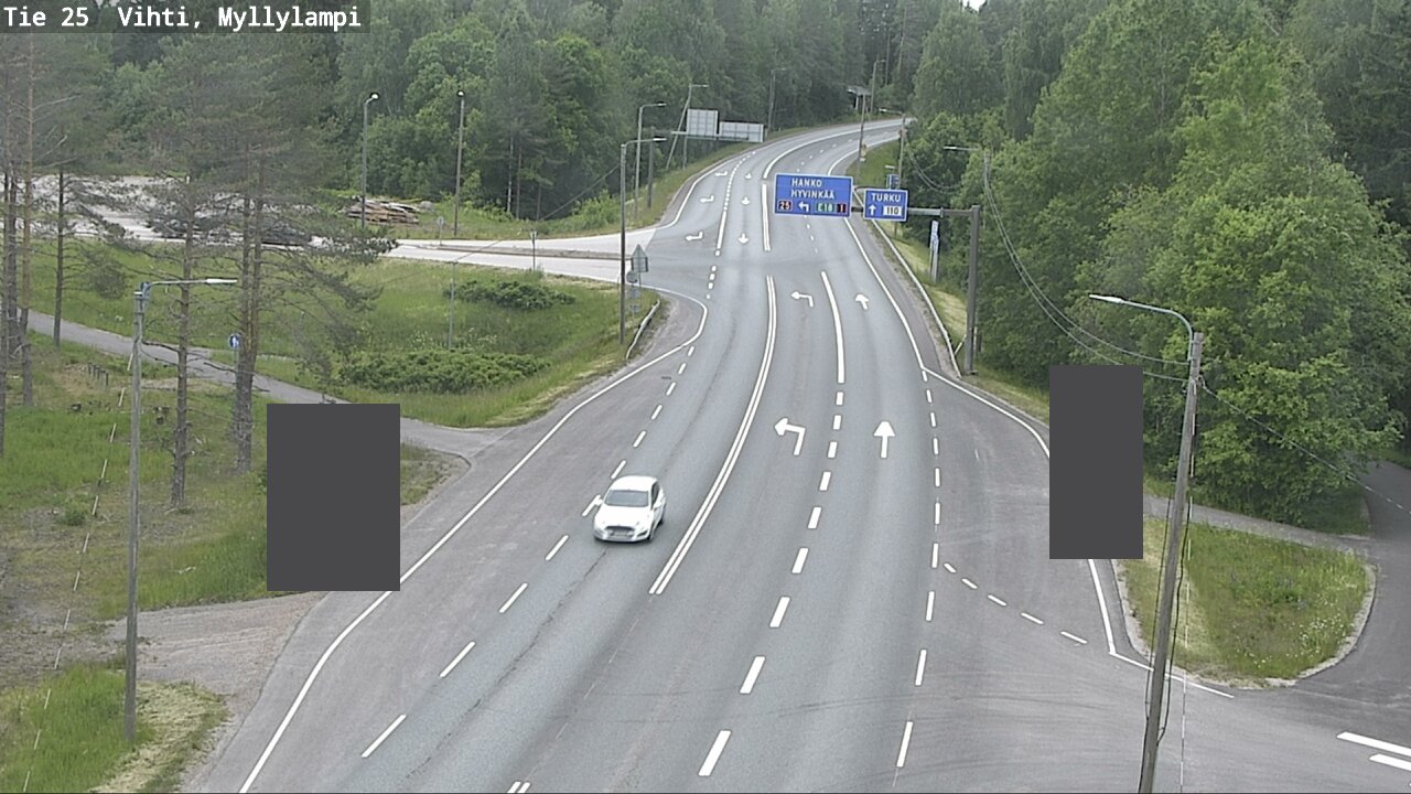 Weather Camera Image Road 25 Lohja Myllylampi, Lohja, Uusimaa
