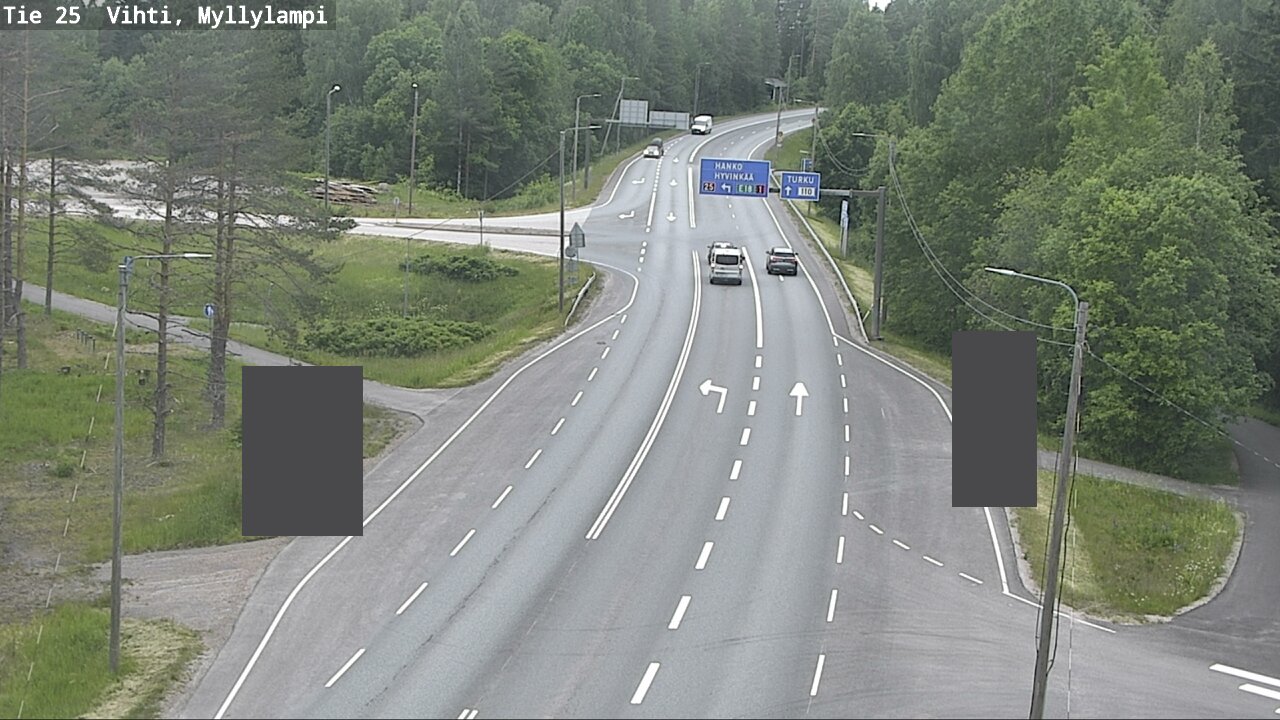 Weather Camera Image Väg 25 Lojo Myllylampi, Lohja, Uusimaa