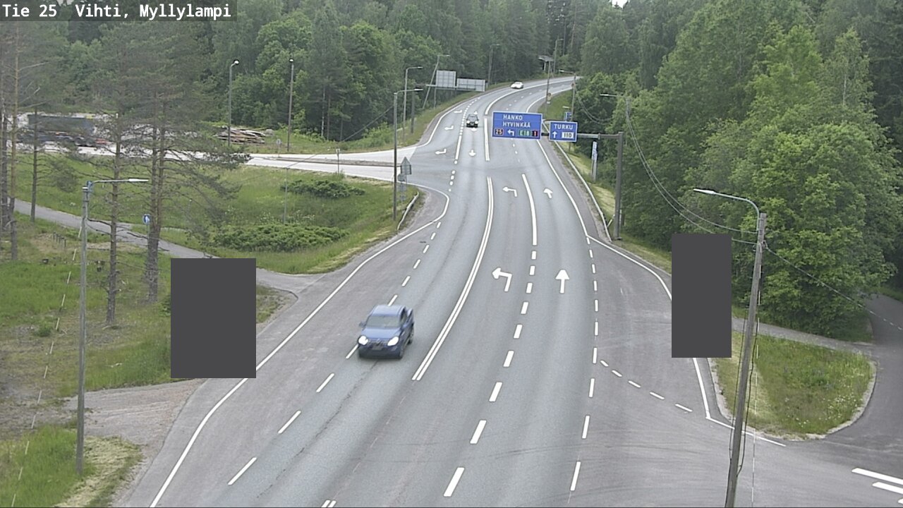 Weather Camera Image Väg 25 Lojo Myllylampi, Lohja, Uusimaa