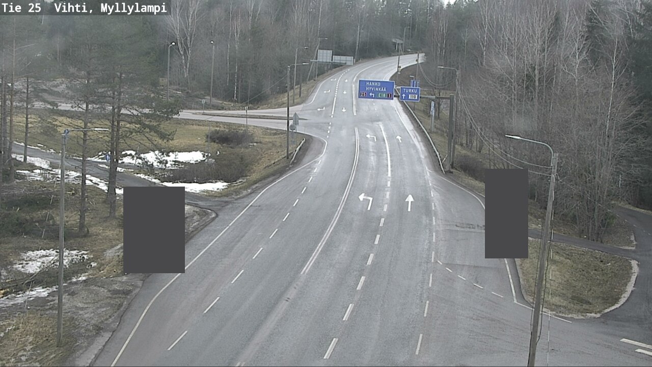 Weather Camera Image Road 25 Lohja Myllylampi, Lohja, Uusimaa
